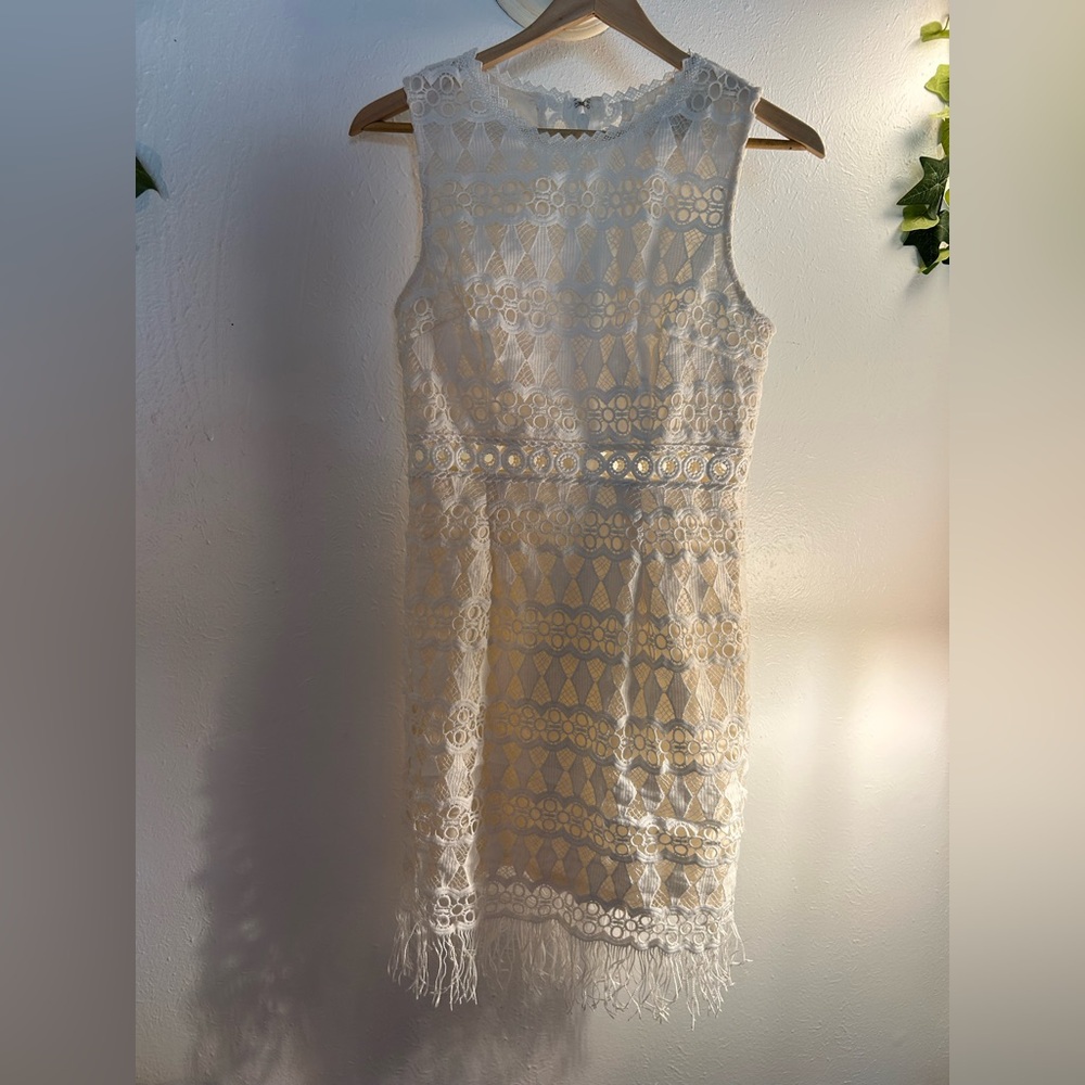 Lulus Kenna White Crochet Lace Sleeveless Bodycon Dress - Picture 2 of 15